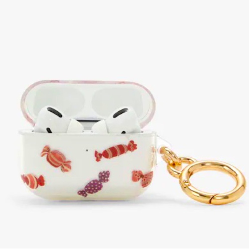 NWT | COACH | candy AIRPOD PRO clear case keychain